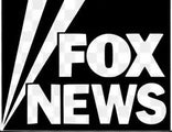 Fox News logo in black and white on a transparent background