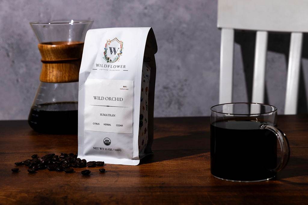 WILD ORCHID | SUMATRAN - Wildflower Coffee Company - Certified Mold Free - Low Acid Coffee - Organic - Fair Trade