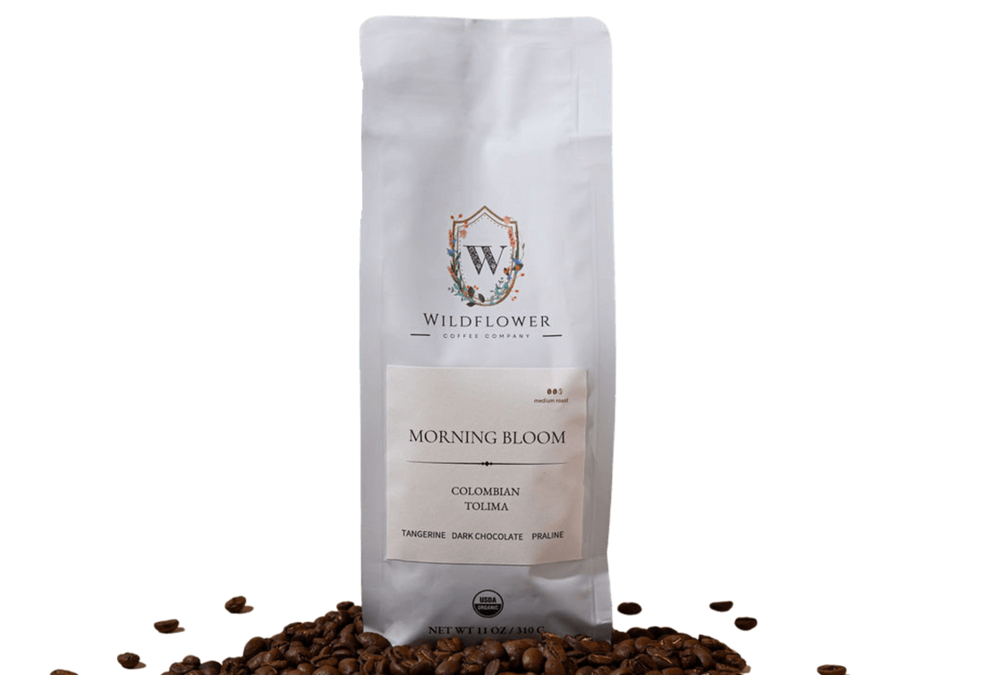 Morning Bloom USDA organic coffee - mold-free direct-trade single-origin beans