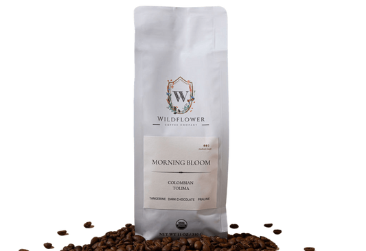 Morning Bloom USDA organic coffee - mold-free direct-trade single-origin beans