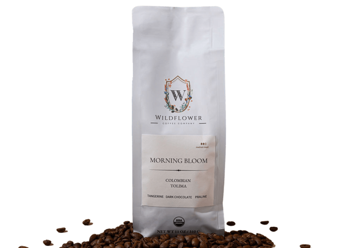 Morning Bloom USDA organic coffee - mold-free direct-trade single-origin beans