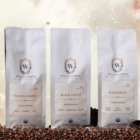 THE ALL DAY TRIO | Black Velvet + Rainforest + Evening Ember Decaf